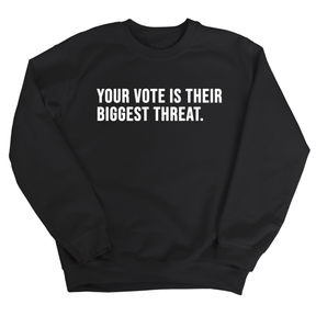 Your vote is their biggest threat Unisex Sweatshirt-Sweatshirt-The Original God Ain't Petty But I Am