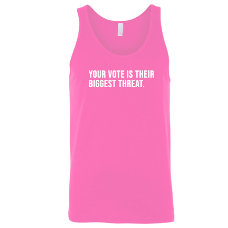 Your vote is their biggest threat Unisex Tank Top-T-Shirt-The Original God Ain't Petty But I Am