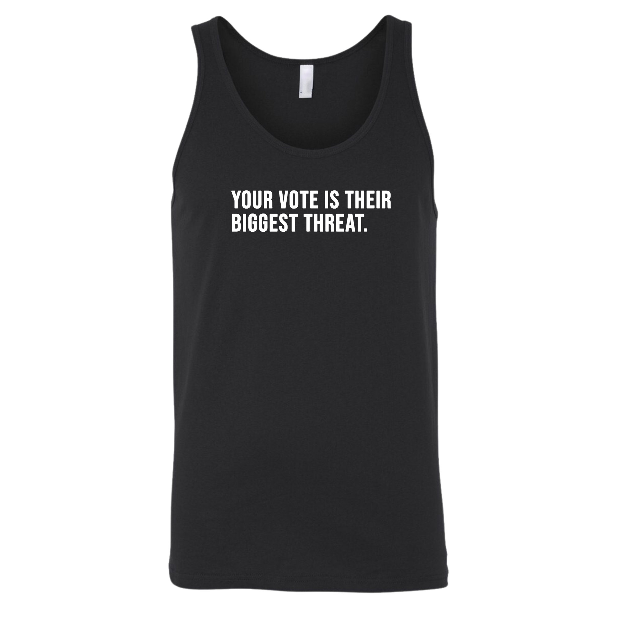 Your vote is their biggest threat Unisex Tank Top-T-Shirt-The Original God Ain't Petty But I Am