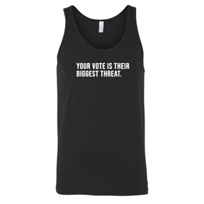 Your vote is their biggest threat Unisex Tank Top-T-Shirt-The Original God Ain't Petty But I Am