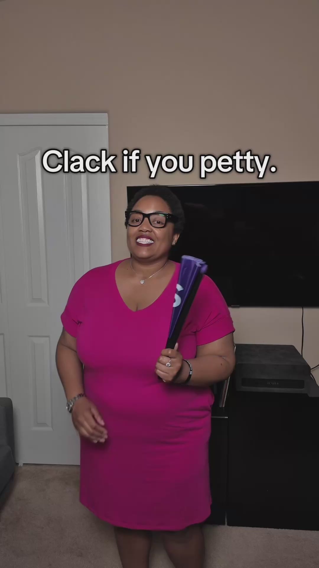 Petty Boots Clacking Fan – Large Folding Hand Fan