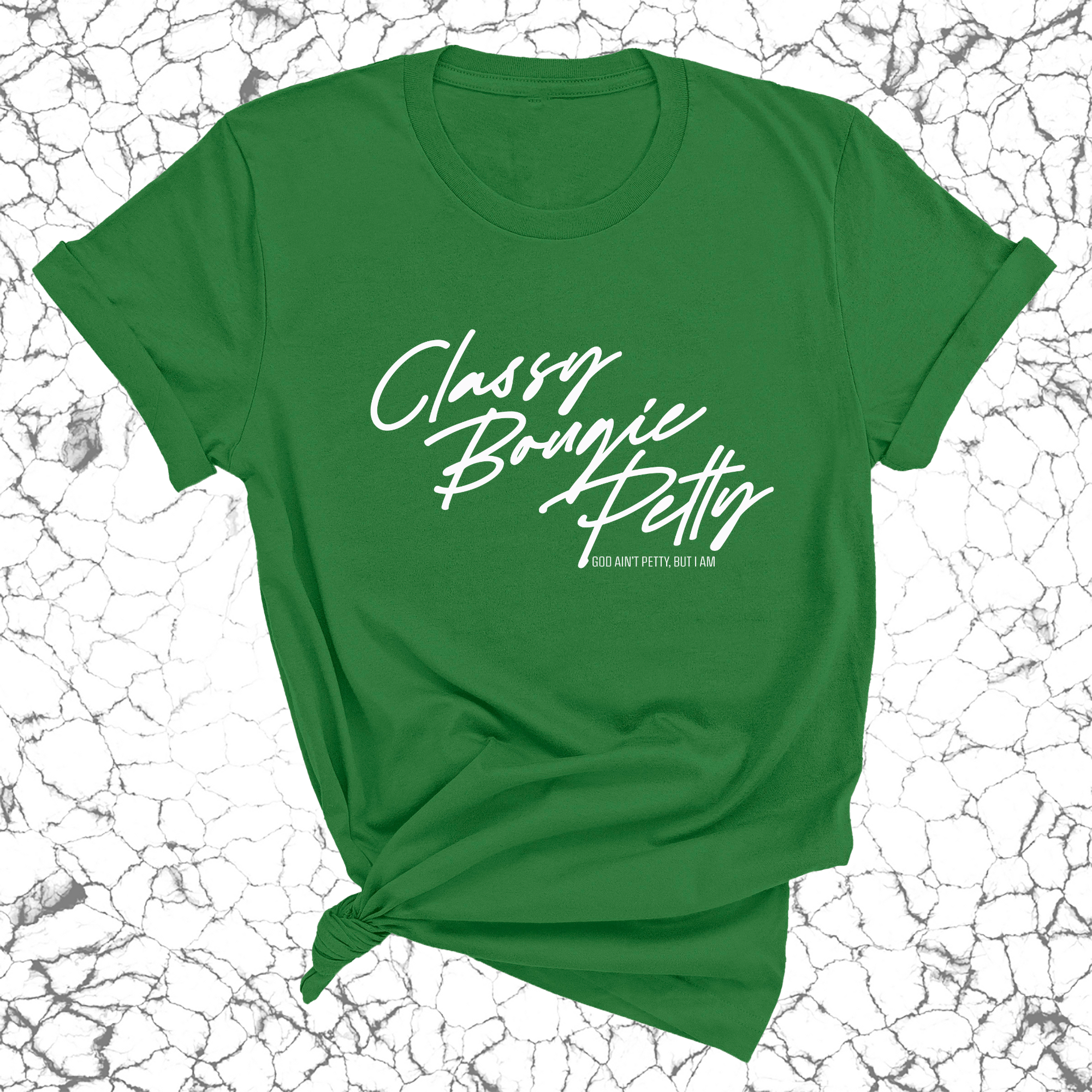 Classy Bougie Petty Unisex Tee-T-Shirt-The Original God Ain't Petty But I Am