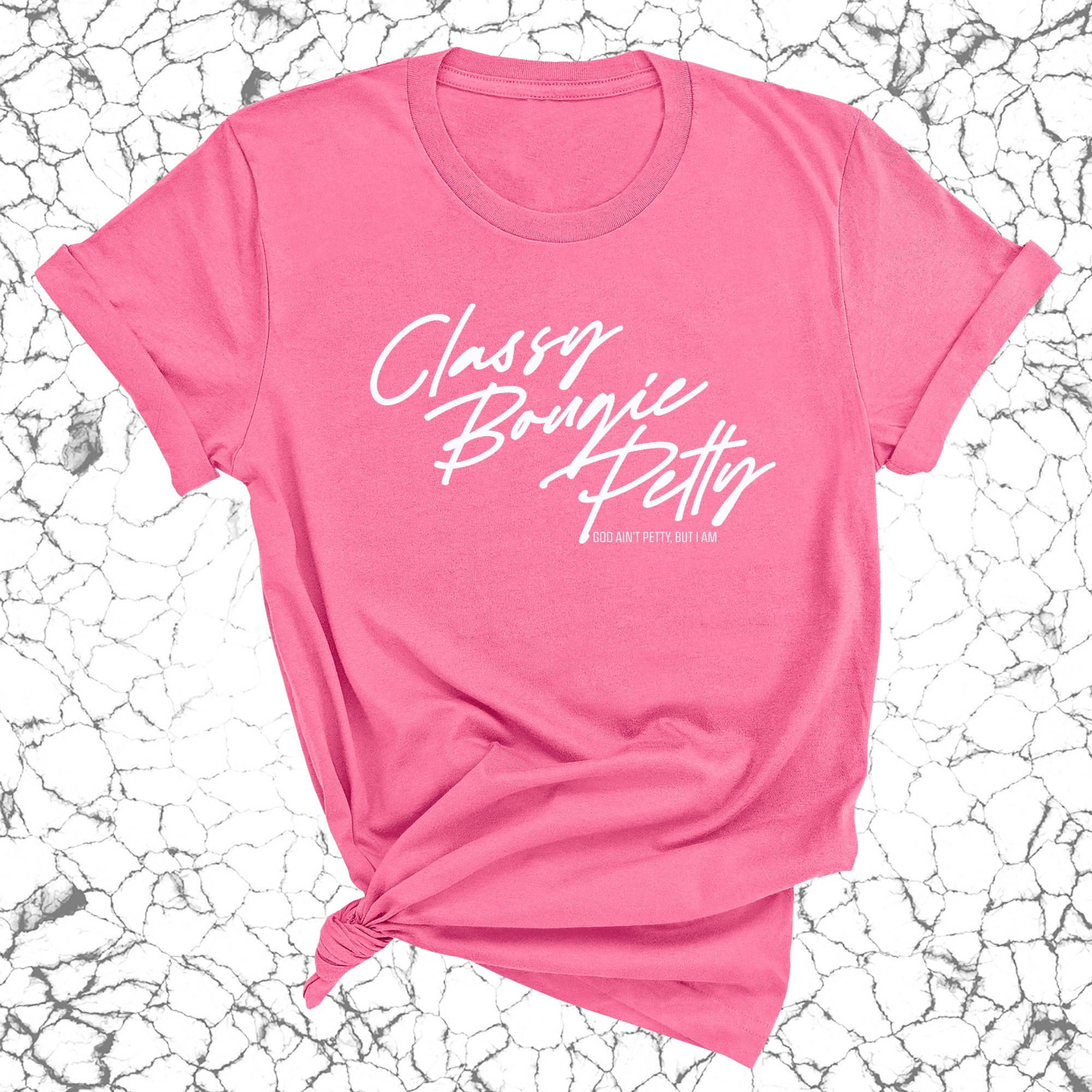 Classy Bougie Petty Unisex Tee-T-Shirt-The Original God Ain't Petty But I Am