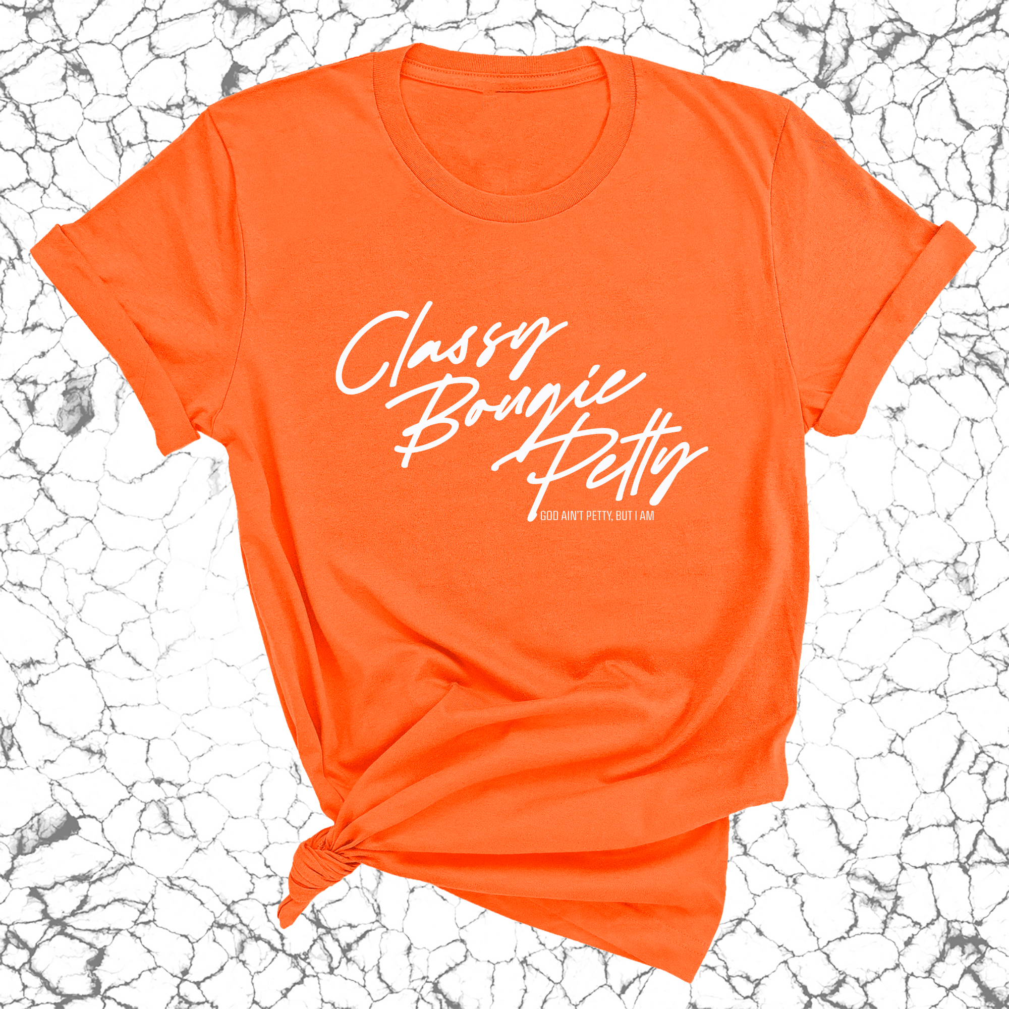 Classy Bougie Petty Unisex Tee-T-Shirt-The Original God Ain't Petty But I Am