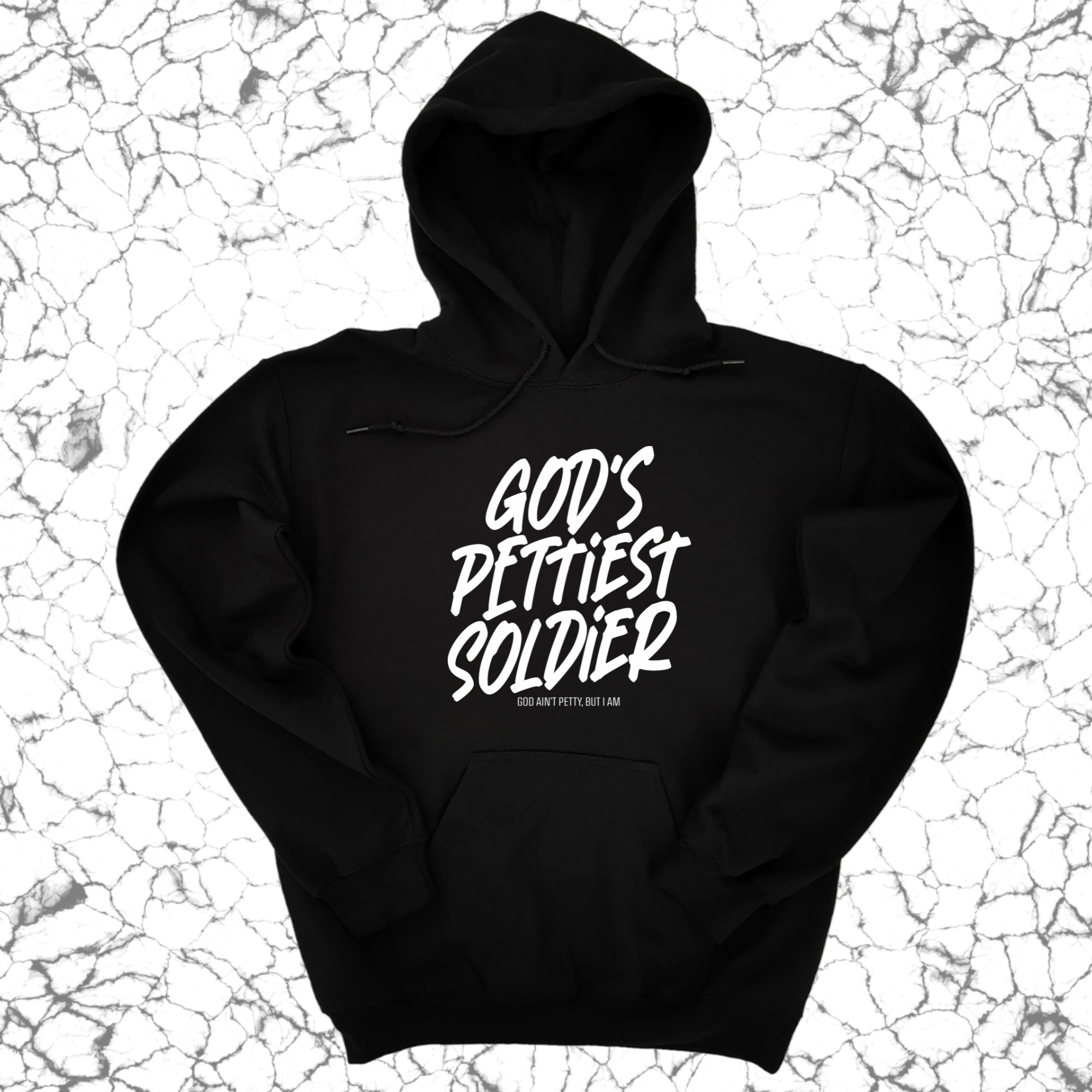 God's Pettiest Soldier Unisex Hoodie-Hoodie-The Original God Ain't Petty But I Am