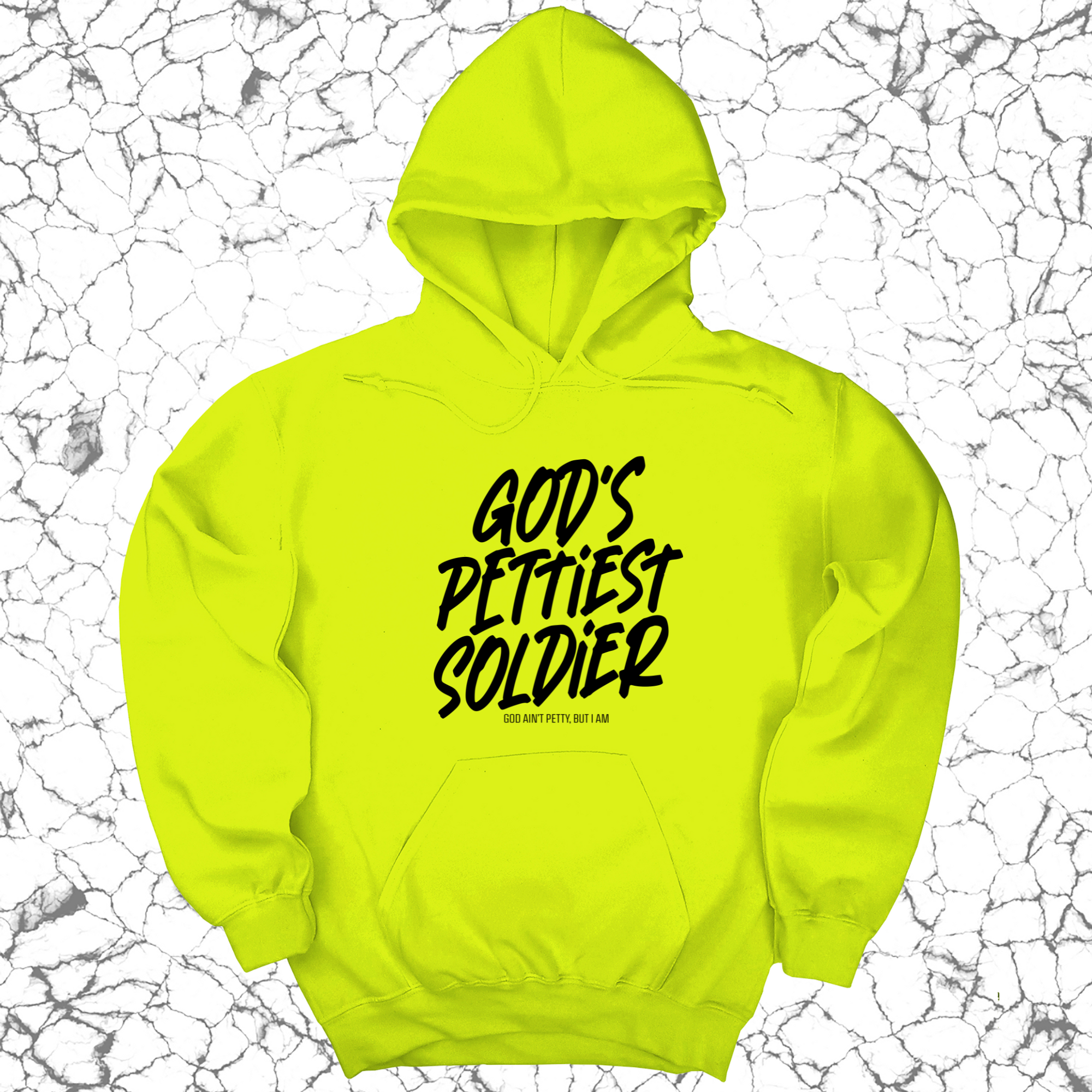 *HOODIE* God's Pettiest Soldier Unisex Hoodie-Hoodie-The Original God Ain't Petty But I Am