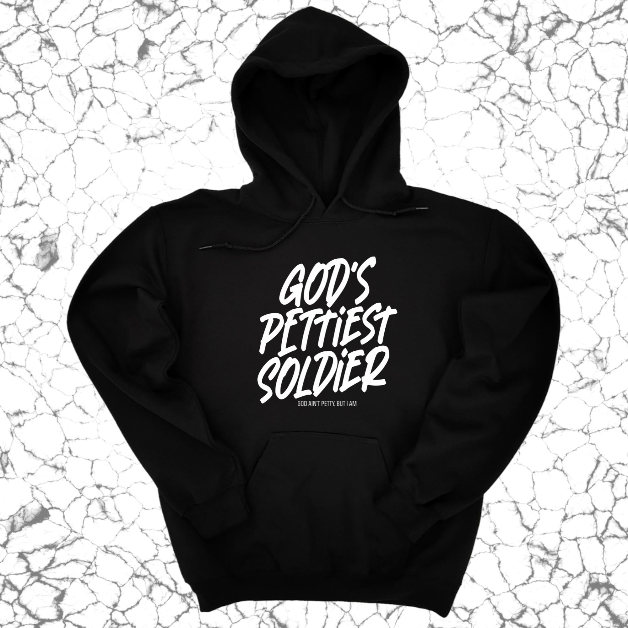 *HOODIE* God's Pettiest Soldier Unisex Hoodie-Hoodie-The Original God Ain't Petty But I Am
