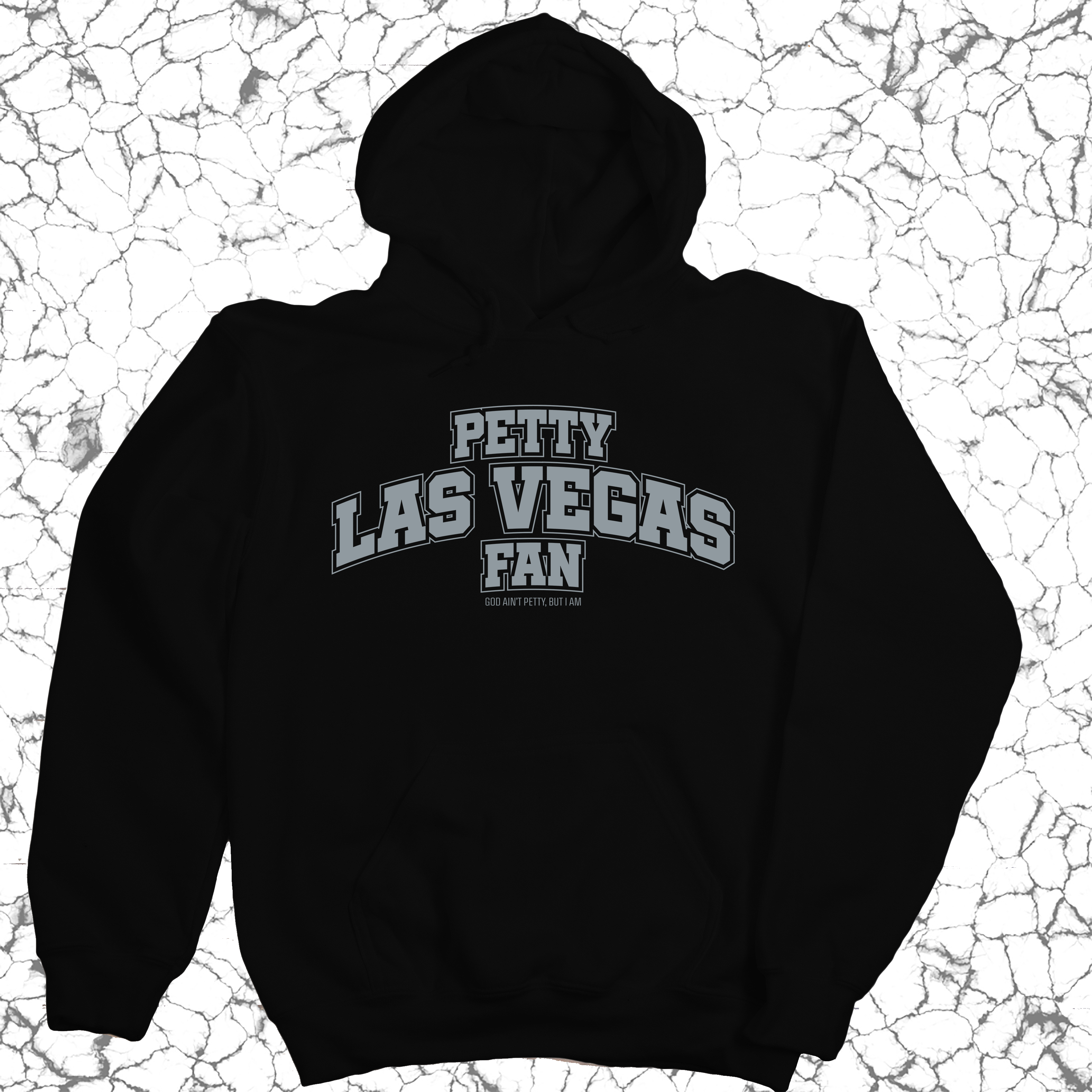 *HOODIE* Petty Las Vegas Fan Unisex Hoodie (Black/Silver)-Hoodie-The Original God Ain't Petty But I Am