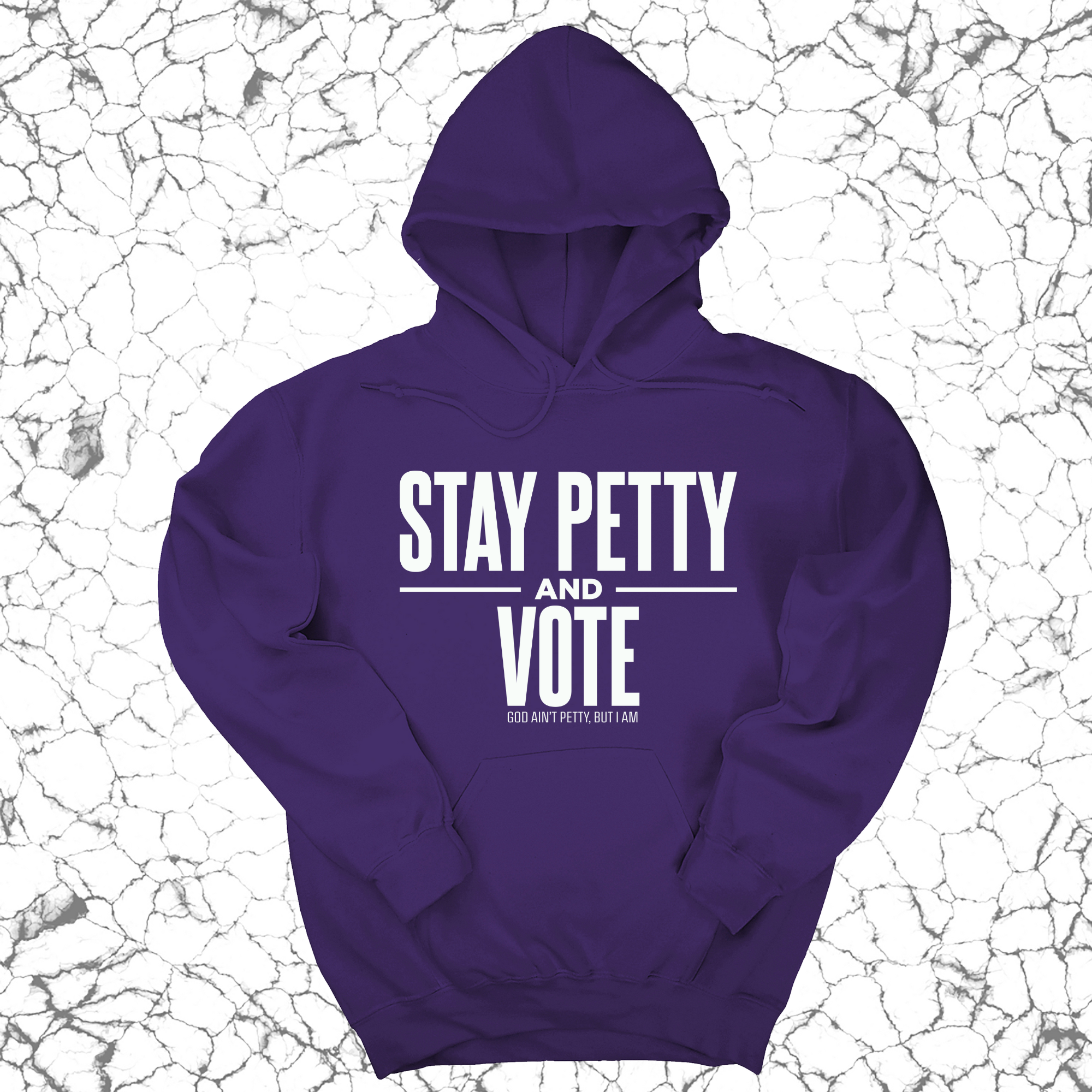 *HOODIE* Stay Petty and Vote Unisex Hoodie-Hoodie-The Original God Ain't Petty But I Am