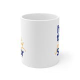 I'm the Petty Soror Mug 11oz (Blue/Yellow)-Mug-The Original God Ain't Petty But I Am
