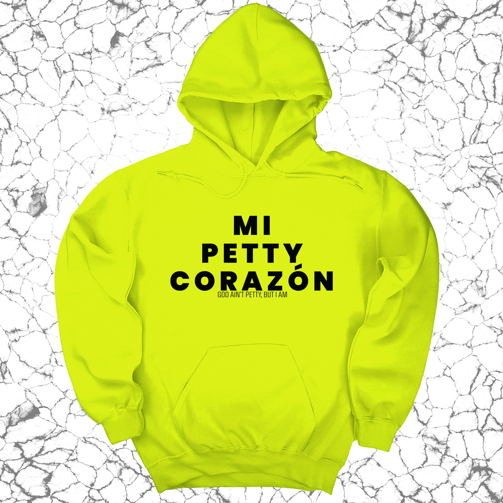 Mi Petty Corazon Unisex Hoodie-Hoodie-The Original God Ain't Petty But I Am