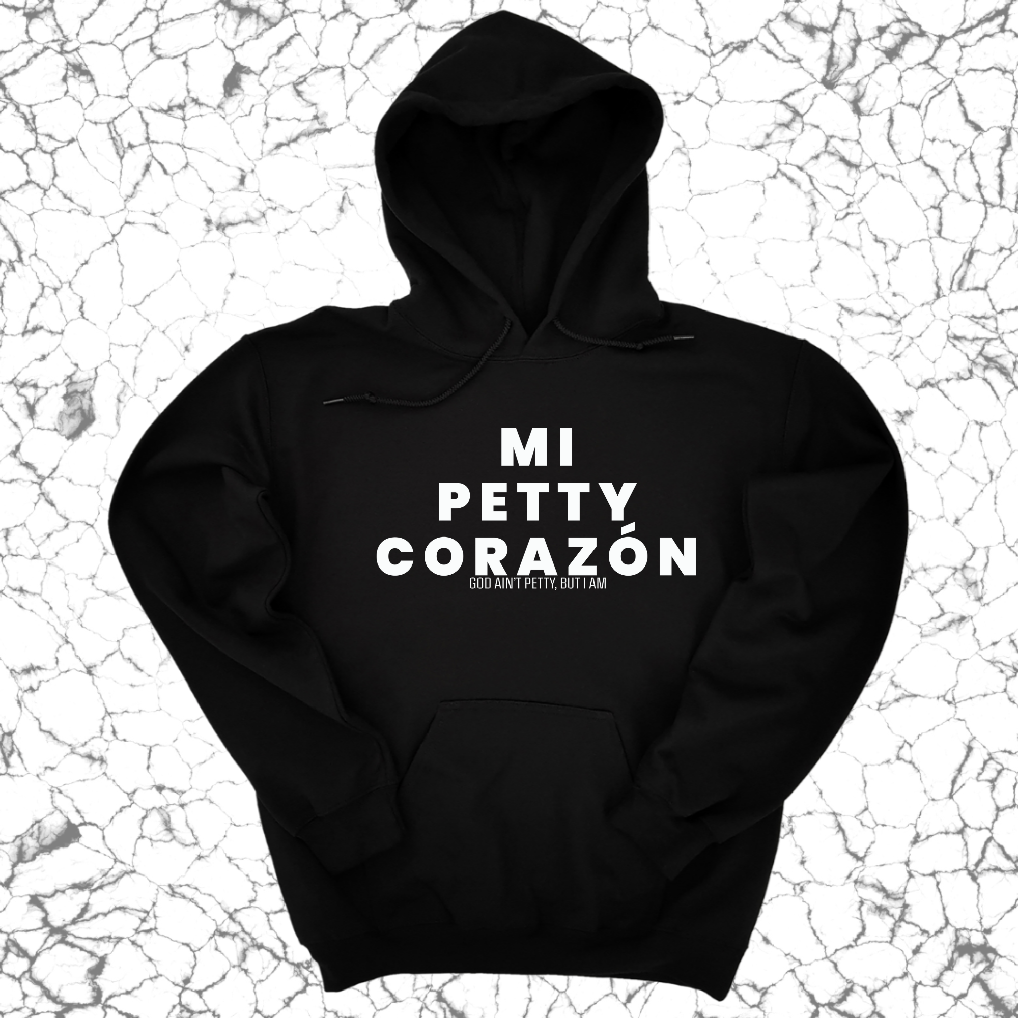 Mi Petty Corazon Unisex Hoodie-Hoodie-The Original God Ain't Petty But I Am