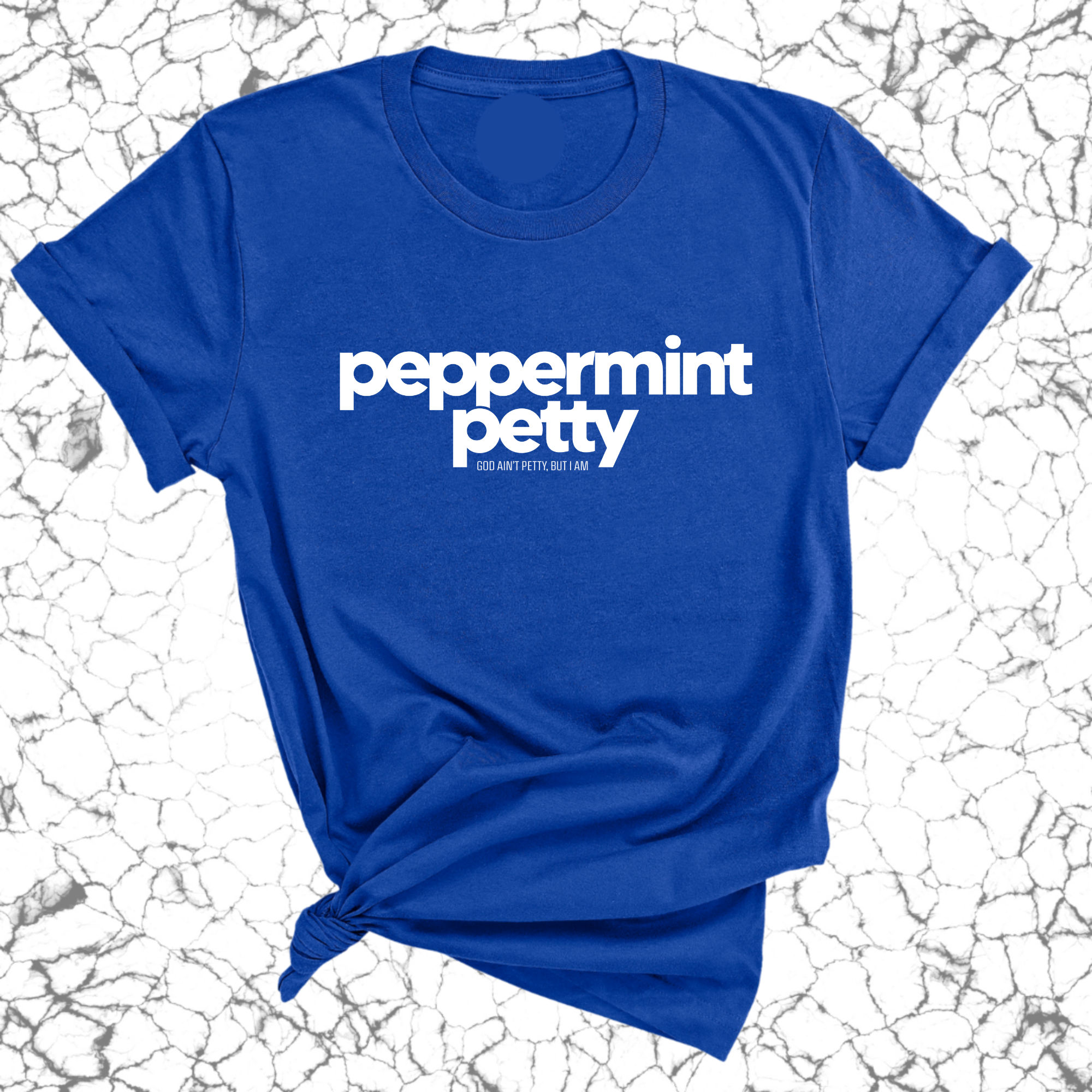 Peppermint Petty Unisex Tee-T-Shirt-The Original God Ain't Petty But I Am