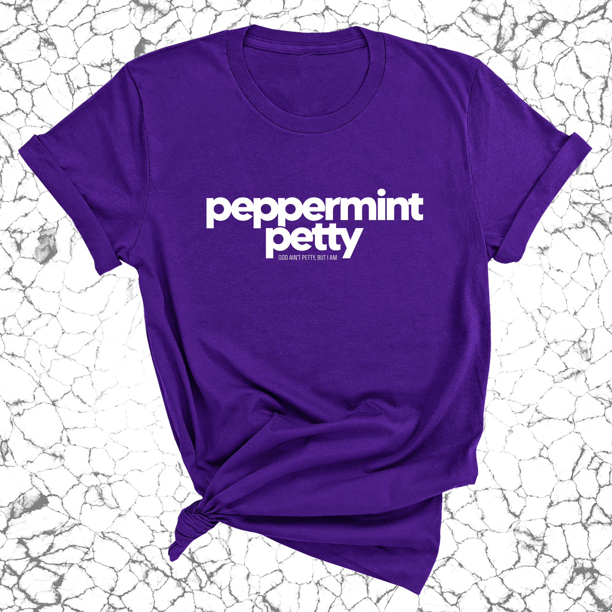 Peppermint Petty Unisex Tee-T-Shirt-The Original God Ain't Petty But I Am