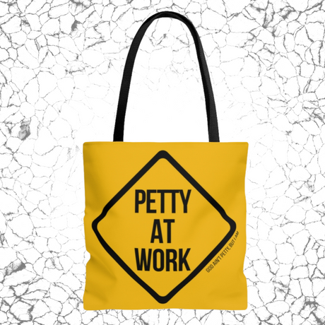 Petty At Work Tote Gold/Black-Bags-The Original God Ain't Petty But I Am