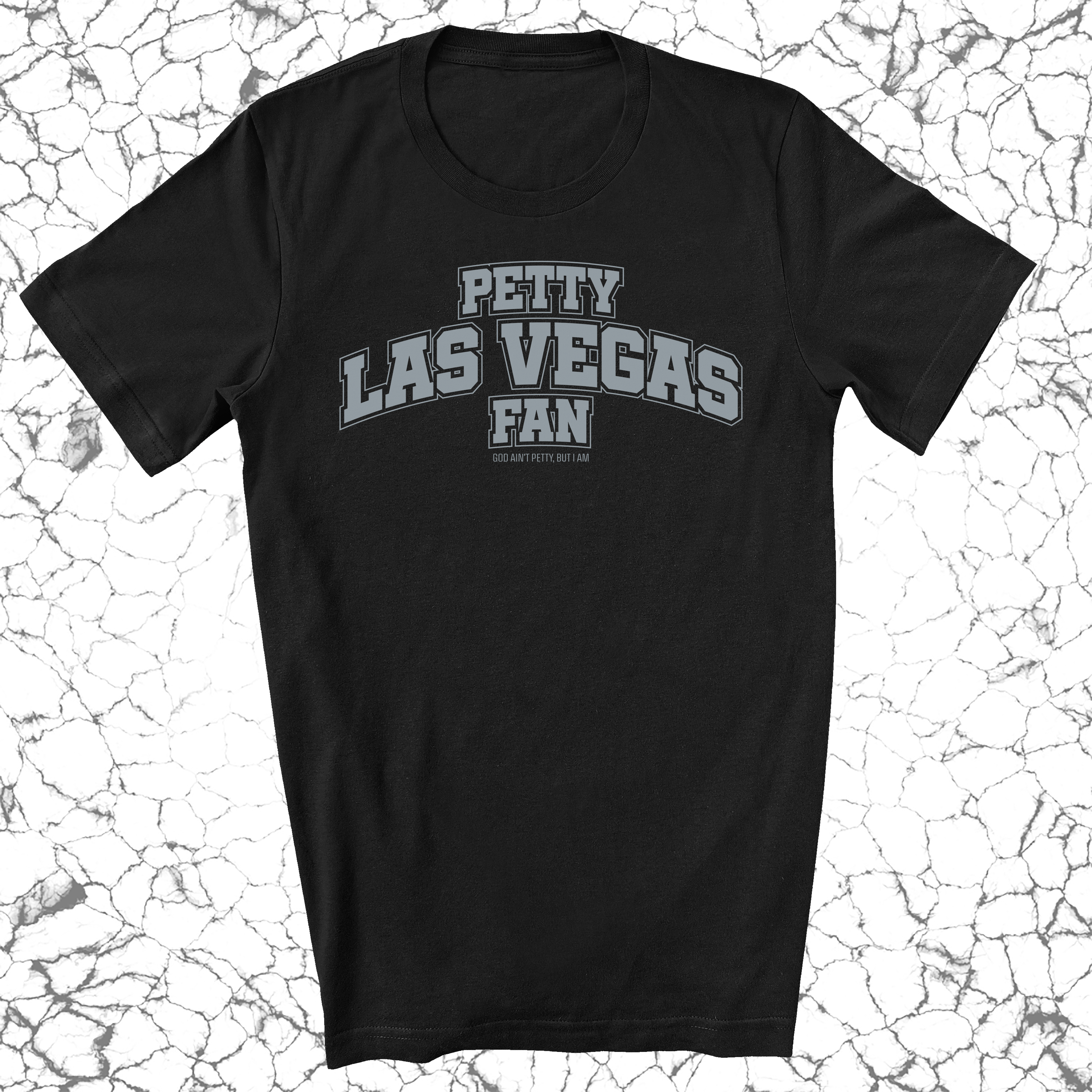 Petty Las Vegas Fan Unisex Tee (Black/Silver)-T-Shirt-The Original God Ain't Petty But I Am