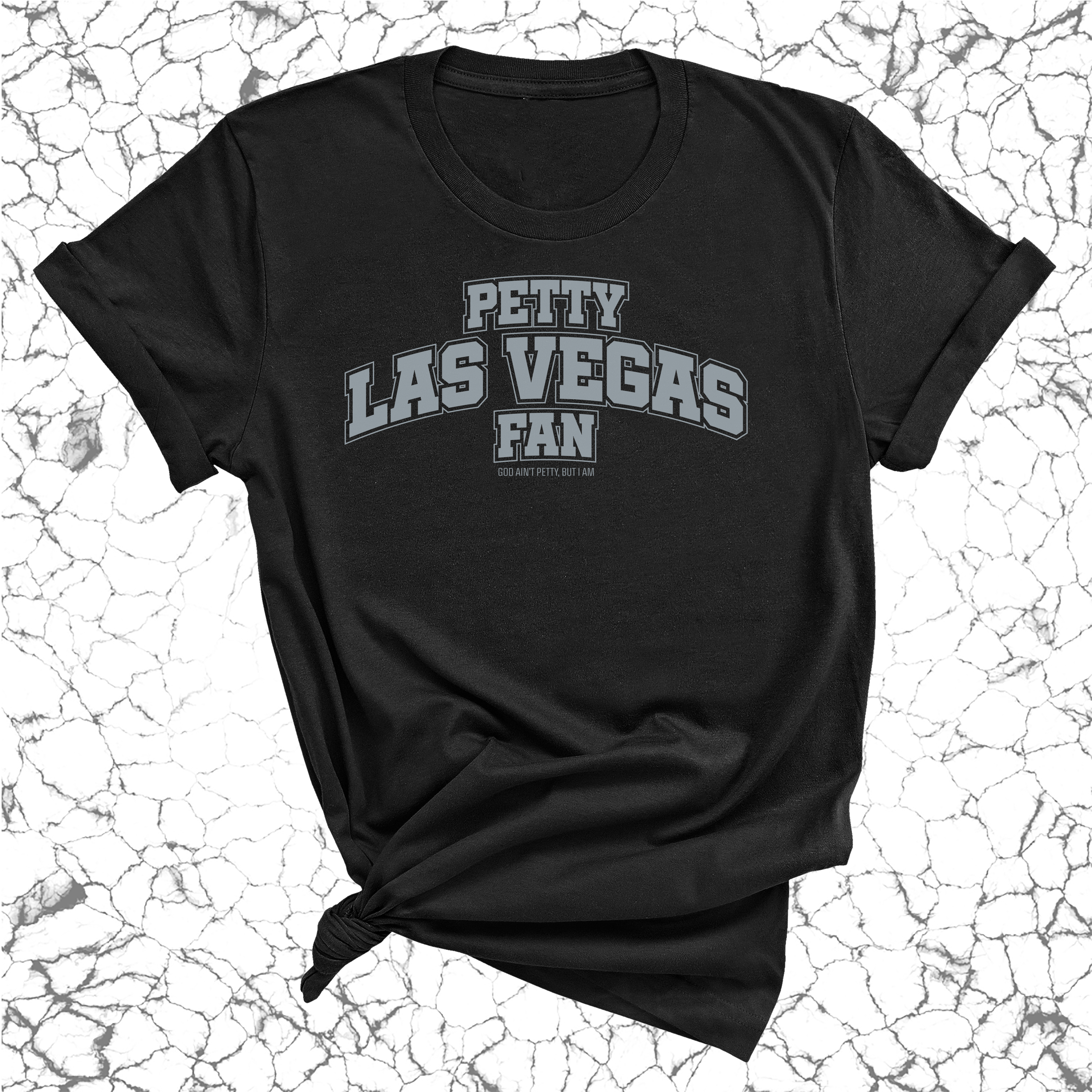 Petty Las Vegas Fan Unisex Tee (Black/Silver)-T-Shirt-The Original God Ain't Petty But I Am