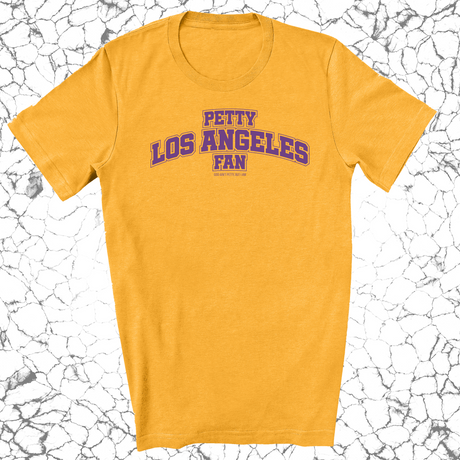 Petty Los Angeles Fan Unisex Tee (Gold/Purple)-T-Shirt-The Original God Ain't Petty But I Am