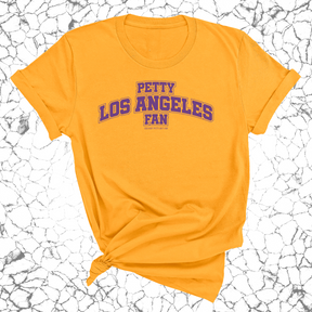 Petty Los Angeles Fan Unisex Tee (Gold/Purple)-T-Shirt-The Original God Ain't Petty But I Am