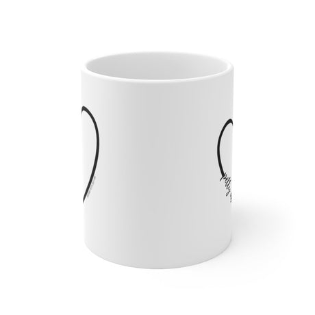 Petty at Heart Mug 11oz (White/Black)-Mug-The Original God Ain't Petty But I Am