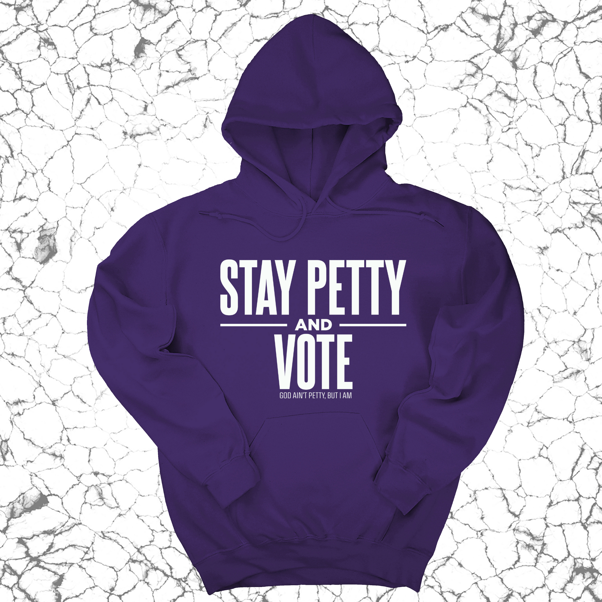 Stay Petty and Vote Unisex Hoodie-Hoodie-The Original God Ain't Petty But I Am