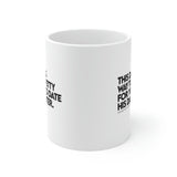This dad is way too petty for you to date his daughter Mug11oz (White/Black) (God Ain't Petty, but I Am x Wealthy Jev Collab)-Mug-The Original God Ain't Petty But I Am